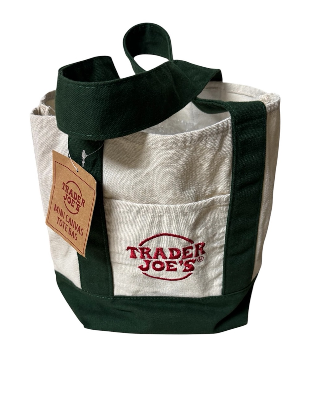 Trader Joe’s mini canvas tote NWT